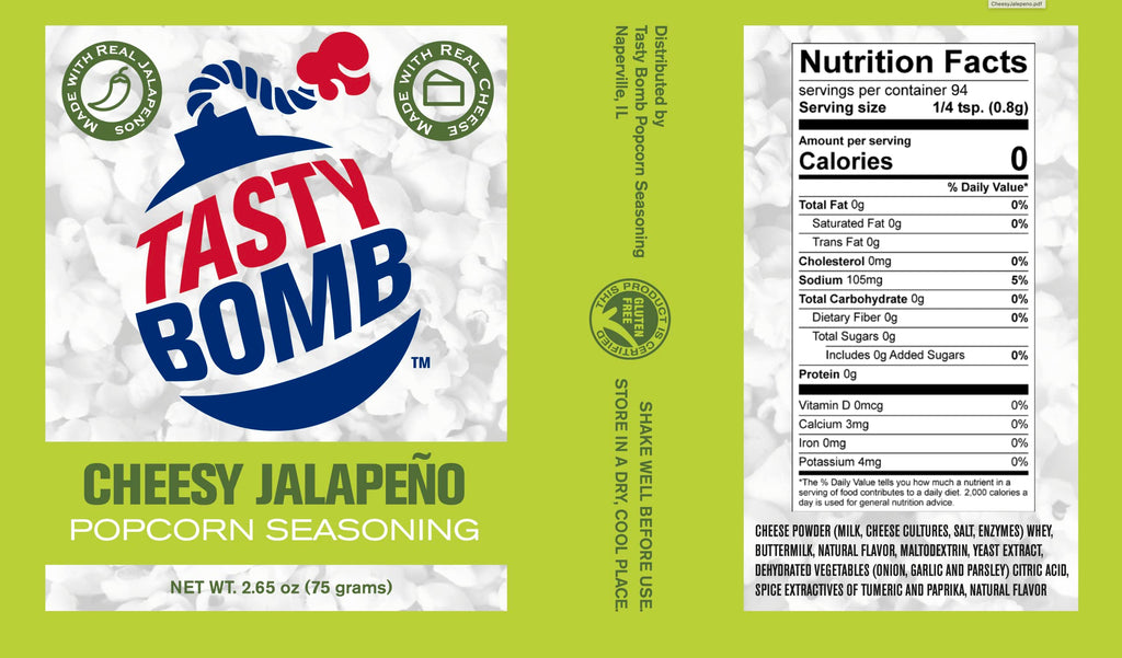 Cheesy Jalapeno - Flavorful Popcorn Seasoning
